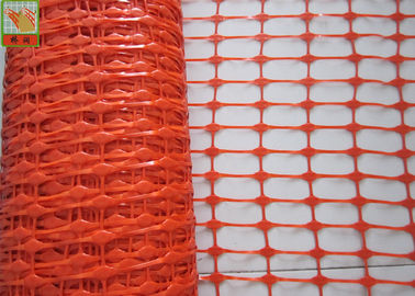 Strong Orange Plastic Construction Fence , Warning Barrier Fence PE Material