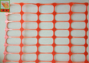 Strong Orange Plastic Construction Fence , Warning Barrier Fence PE Material
